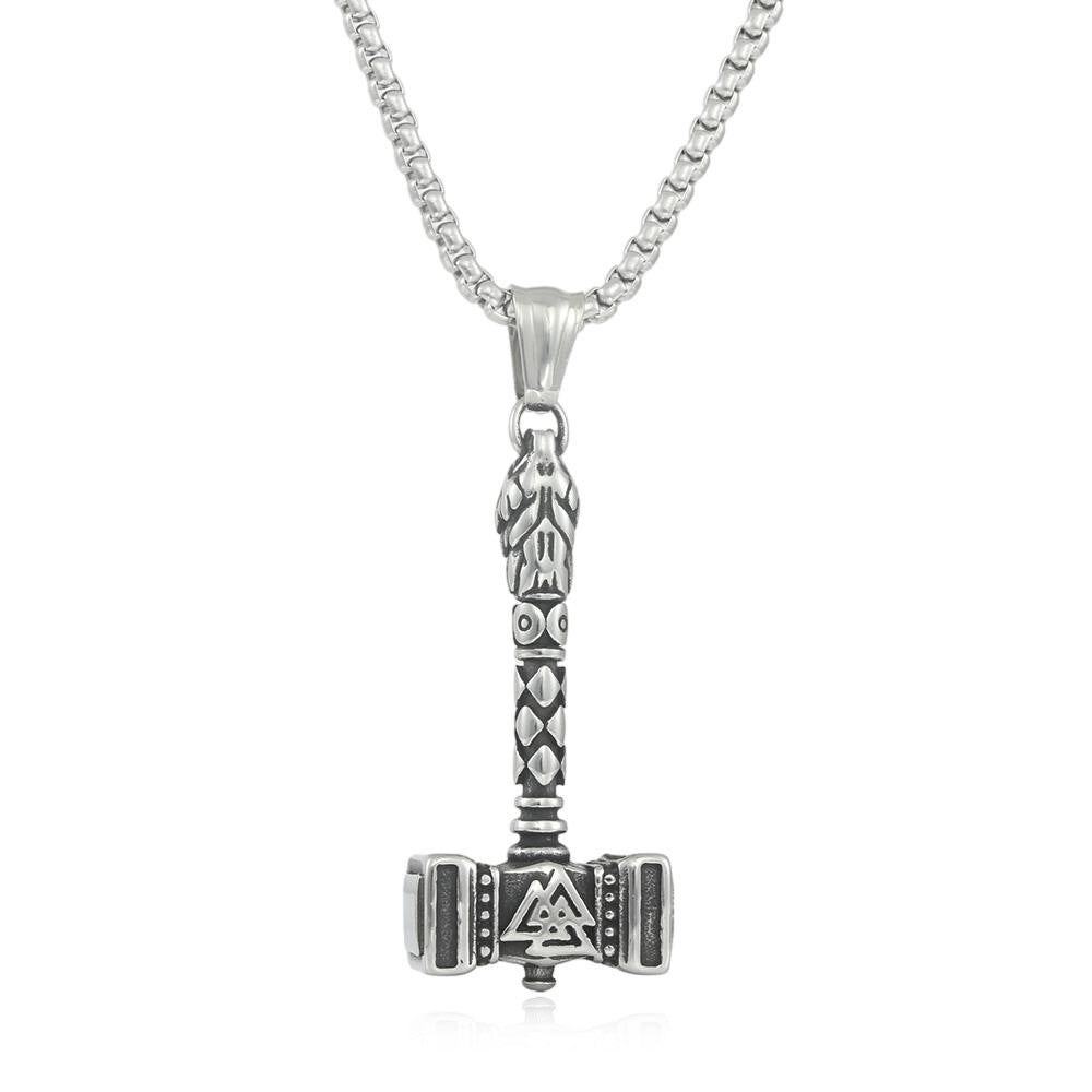 European And American Stainless Steel Thor's Hammer Pendant for Men