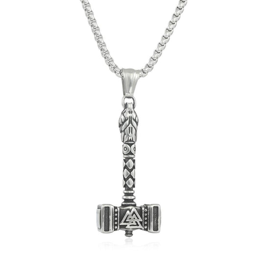 European And American Stainless Steel Thor's Hammer Pendant for Men