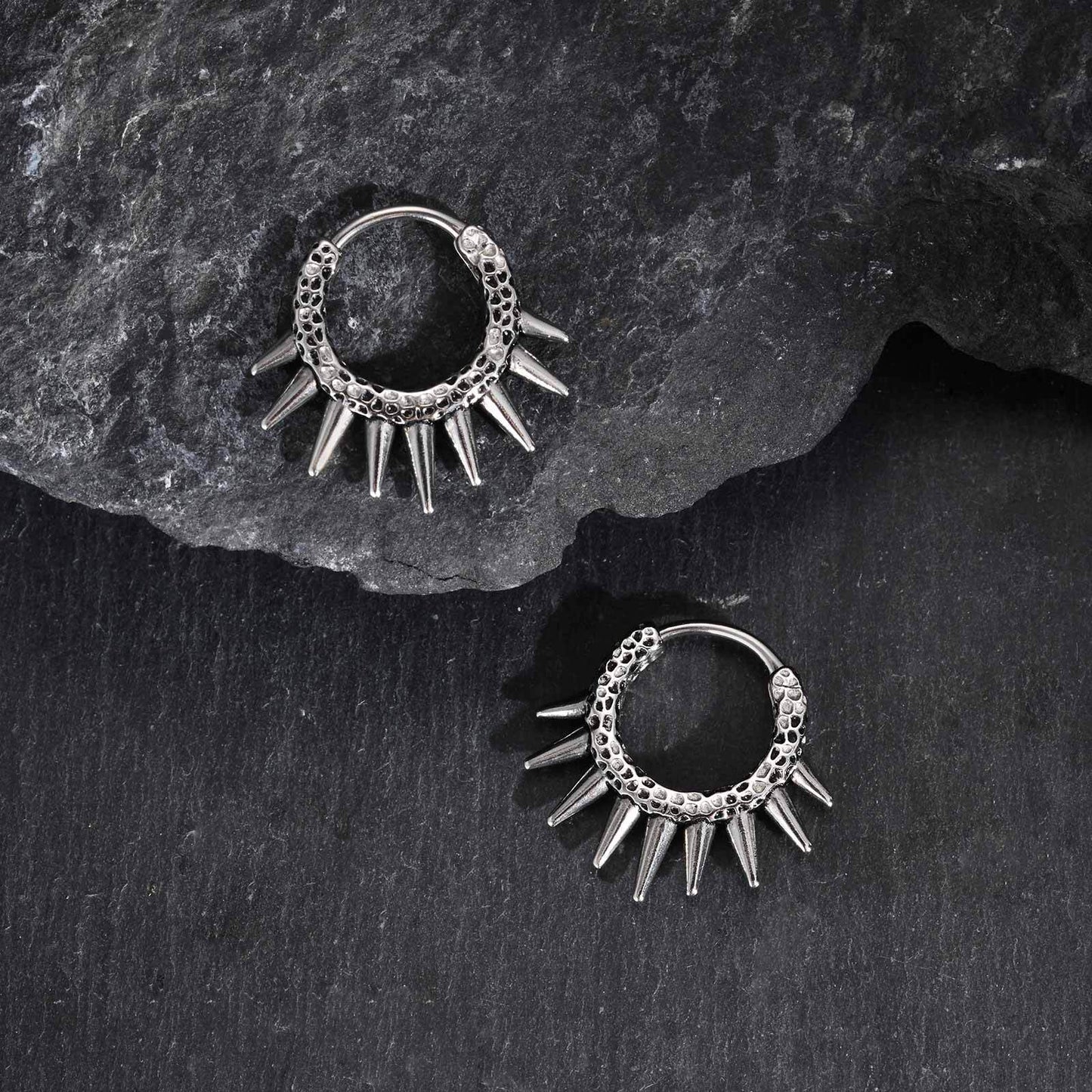 Planderful Stainless Steel Rivet Earrings for Men Trendy
