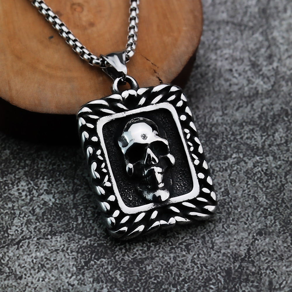Specially for Foreign Trade Stainless Steel Skull Pendants