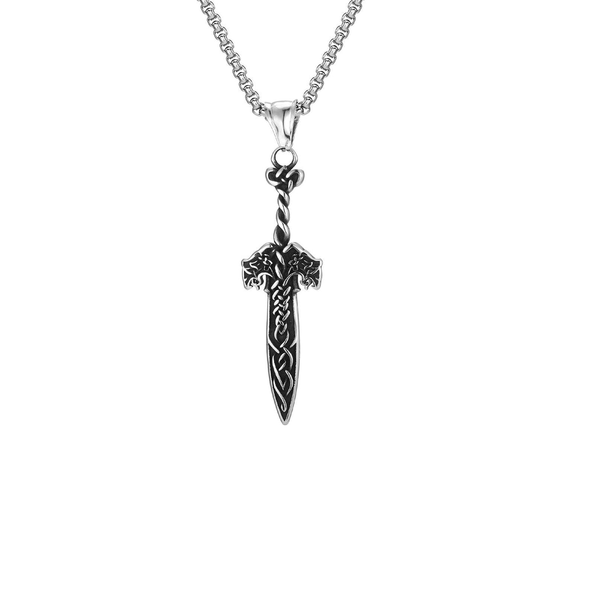 Celtic Knot Sword Stainless Steel Pendant for Men