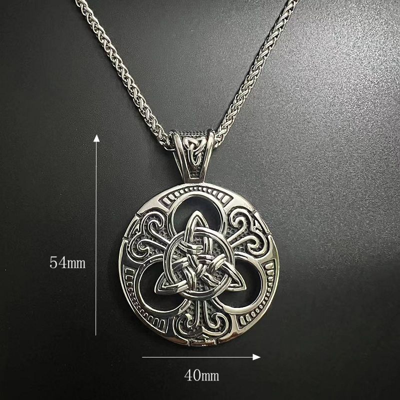 Viking Celtic Knot Stainless Steel Necklace By Planderful Everyday Genie For Men Gift