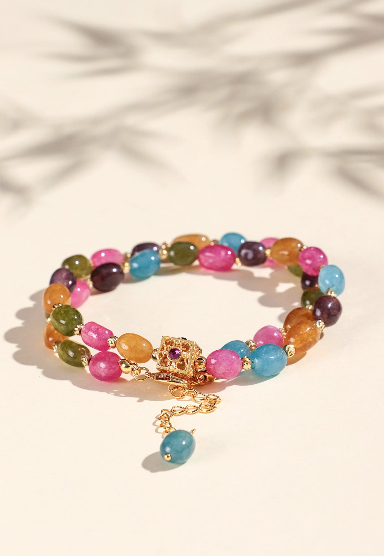 Planderful Fortune's Favor Bracelet – High-End Chalcedony and Tourmaline Design