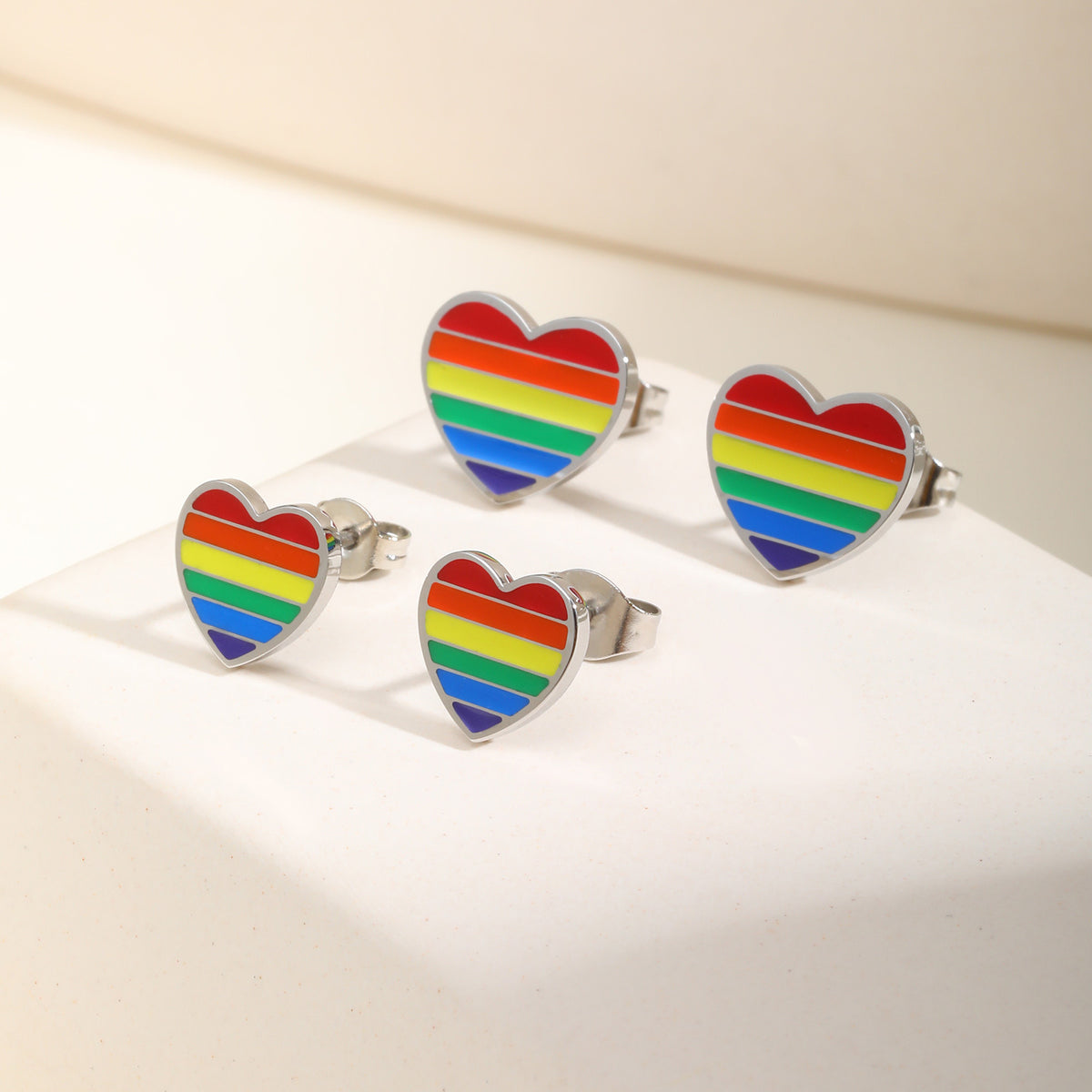 Heart Earrings — Small or Large Pair