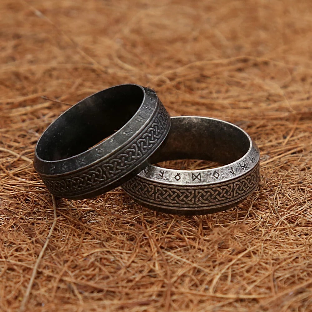 Vintage Viking Stainless Steel Men's Ring