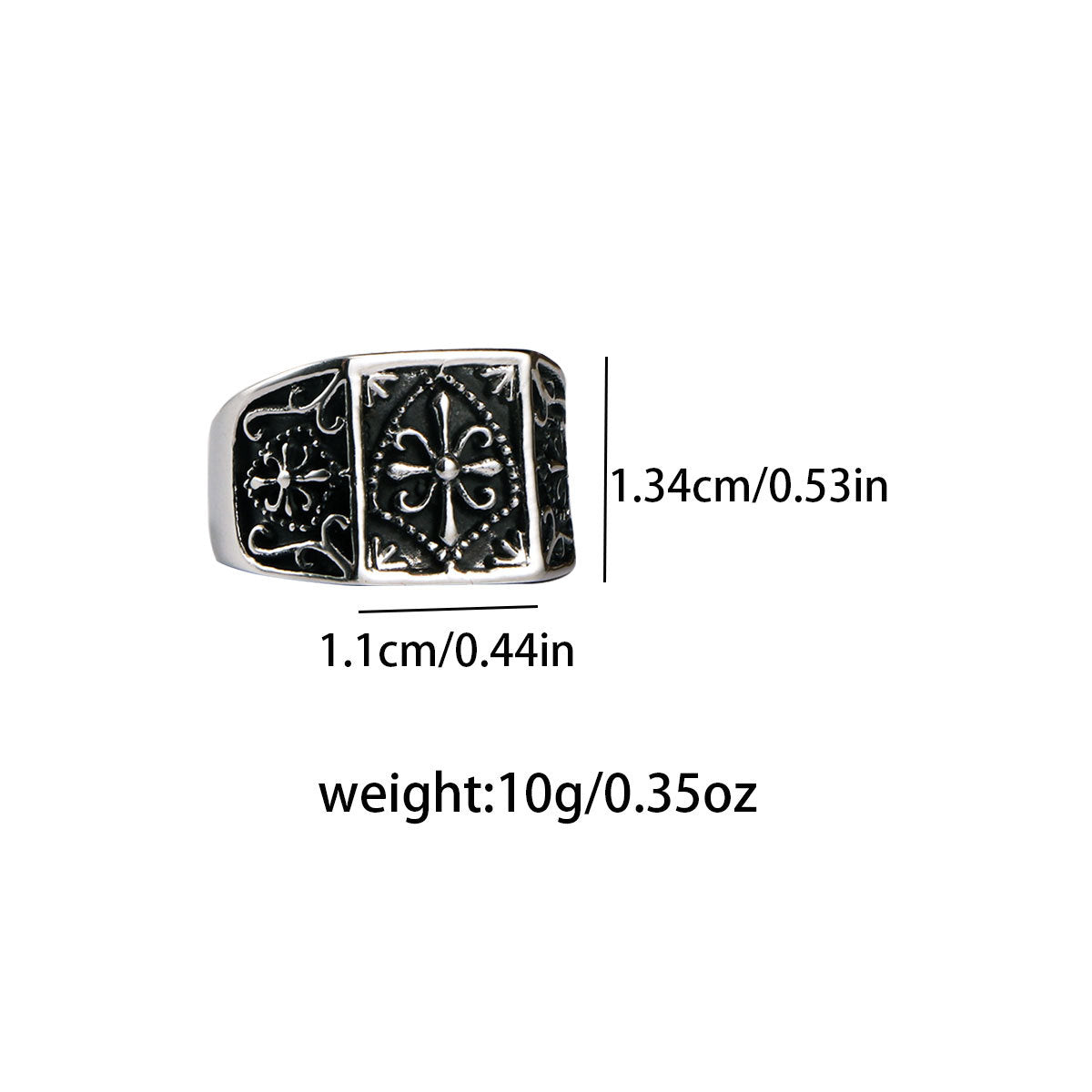 Oriental Mysterious Pattern Titanium Steel Ring Men's Non-Fading Ring