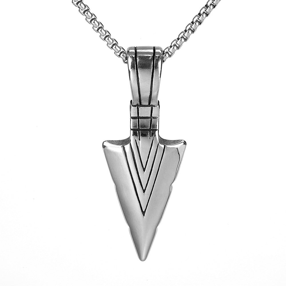 European And American Versatile Titanium Steel Pendant Necklace For Men