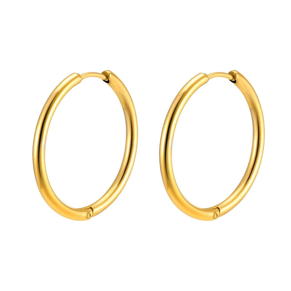 Modern Stainless Steel Earrings — Gold / Silver / Black