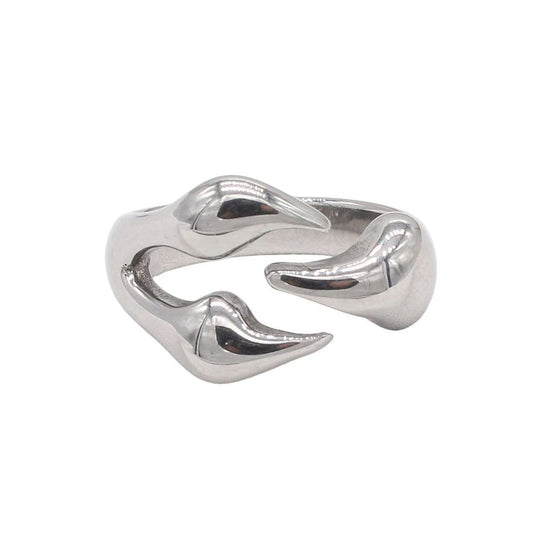 Planderful Jewelry Mens Titanium Ring With Vintage European Paw Motif Exuding Classic Masculine Style