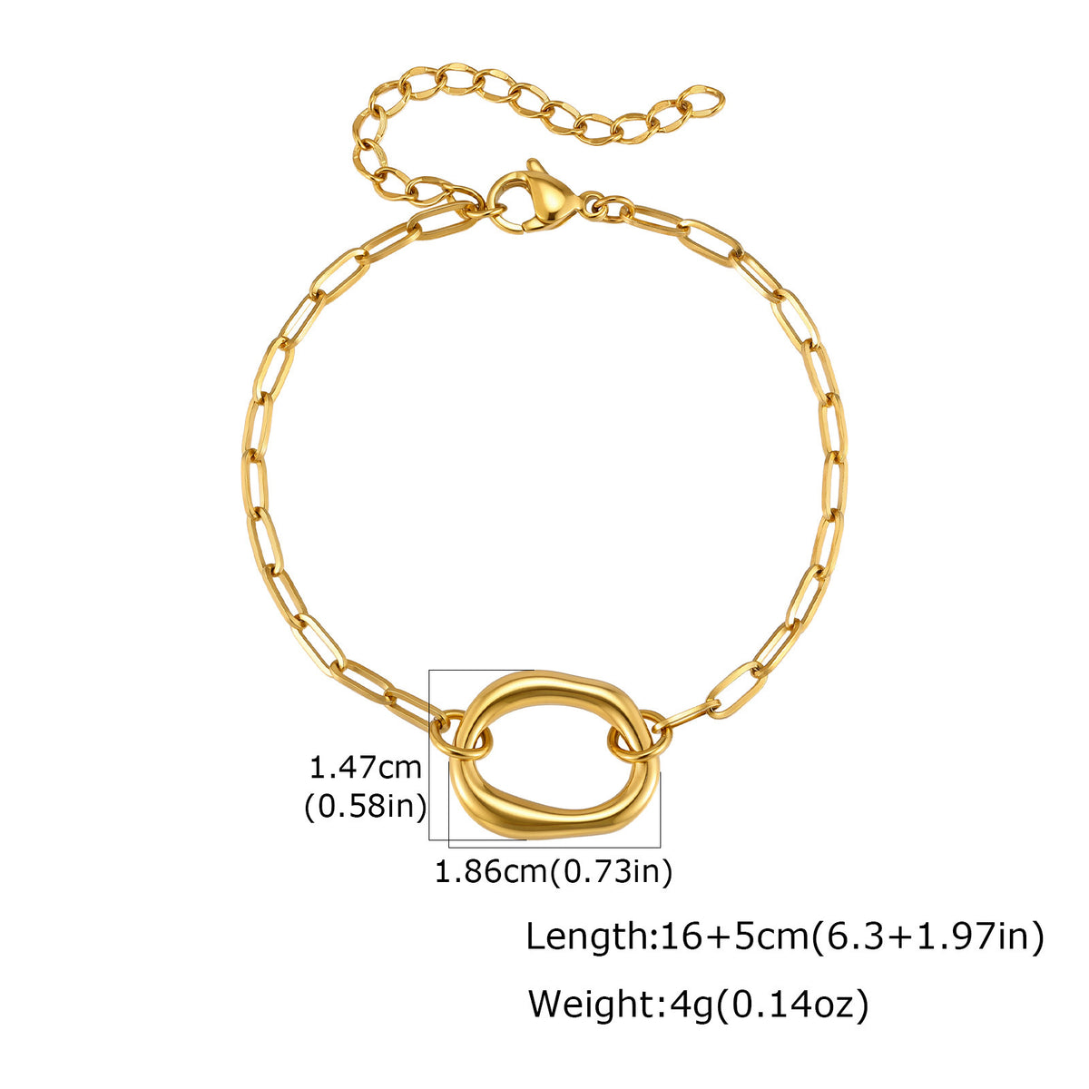 Geometric Stainless Steel Bracelet