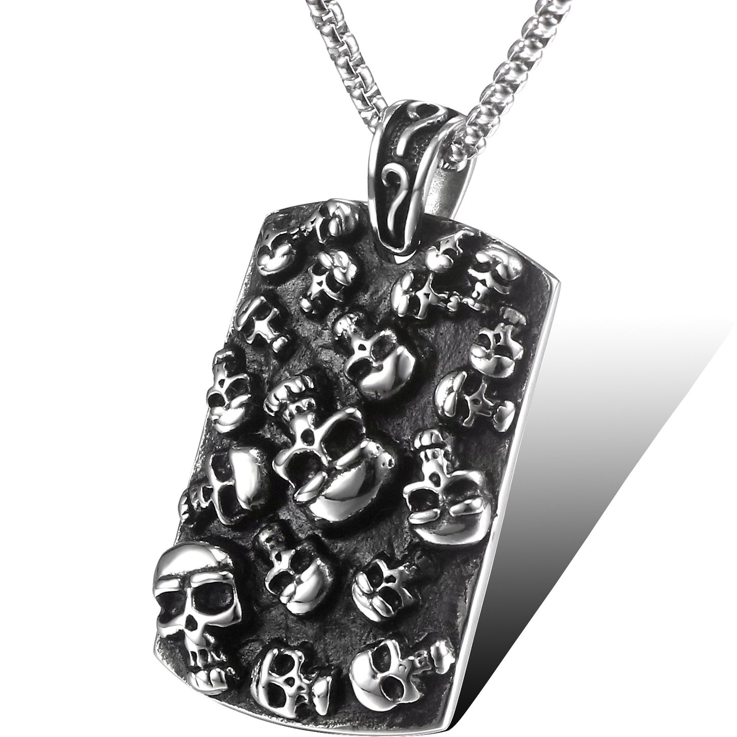 Bold Skull Titanium Steel Pendant - Personalized Retro Men's Jewelry