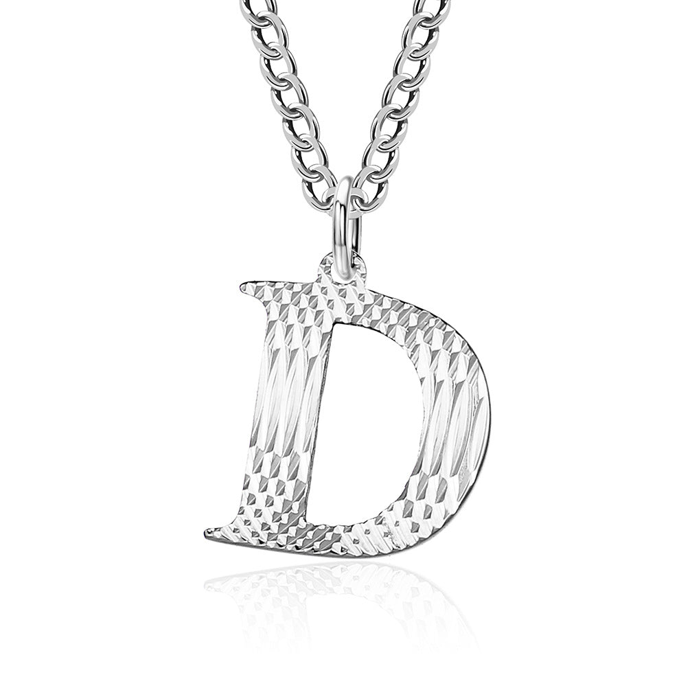 Planderful Everyday Genie Gold Plated Letter Surname Pendant For Couples Unisex Premium Magazine Style Jewelry