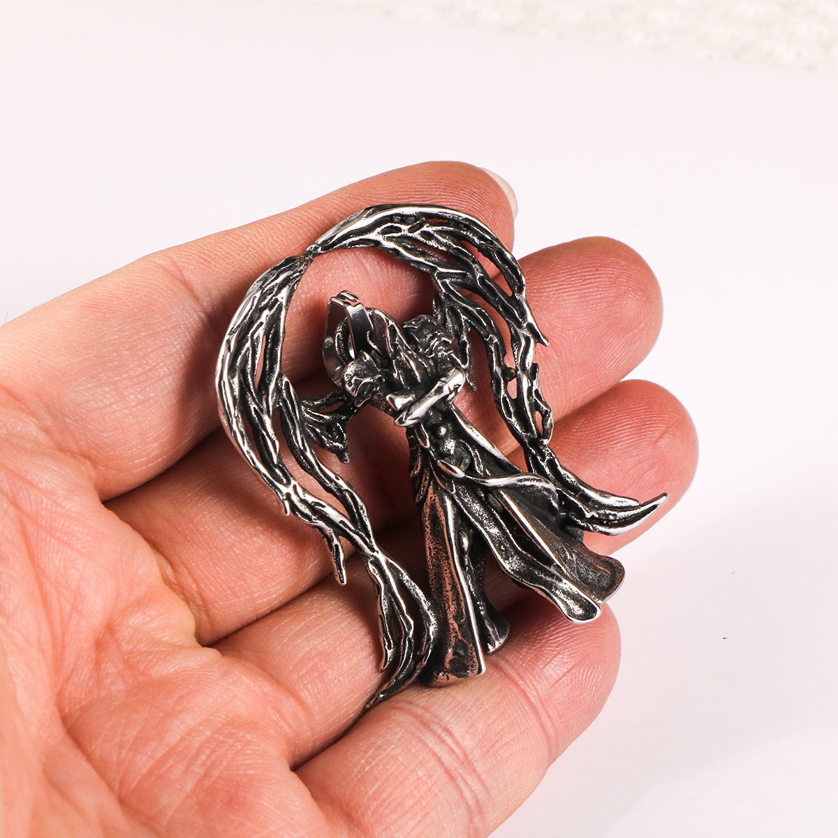 Battle Angel Stainless Steel Pendant – Men's Animation Necklace Pendant