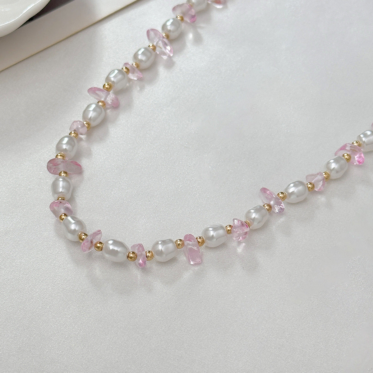 Coastal Beaded Pearl-Style Necklace