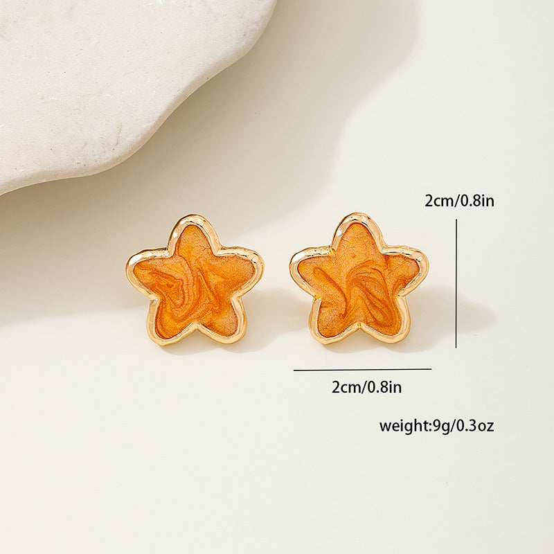 Planderful Vienna Verve Earrings – Stylish Metal Starfish Design