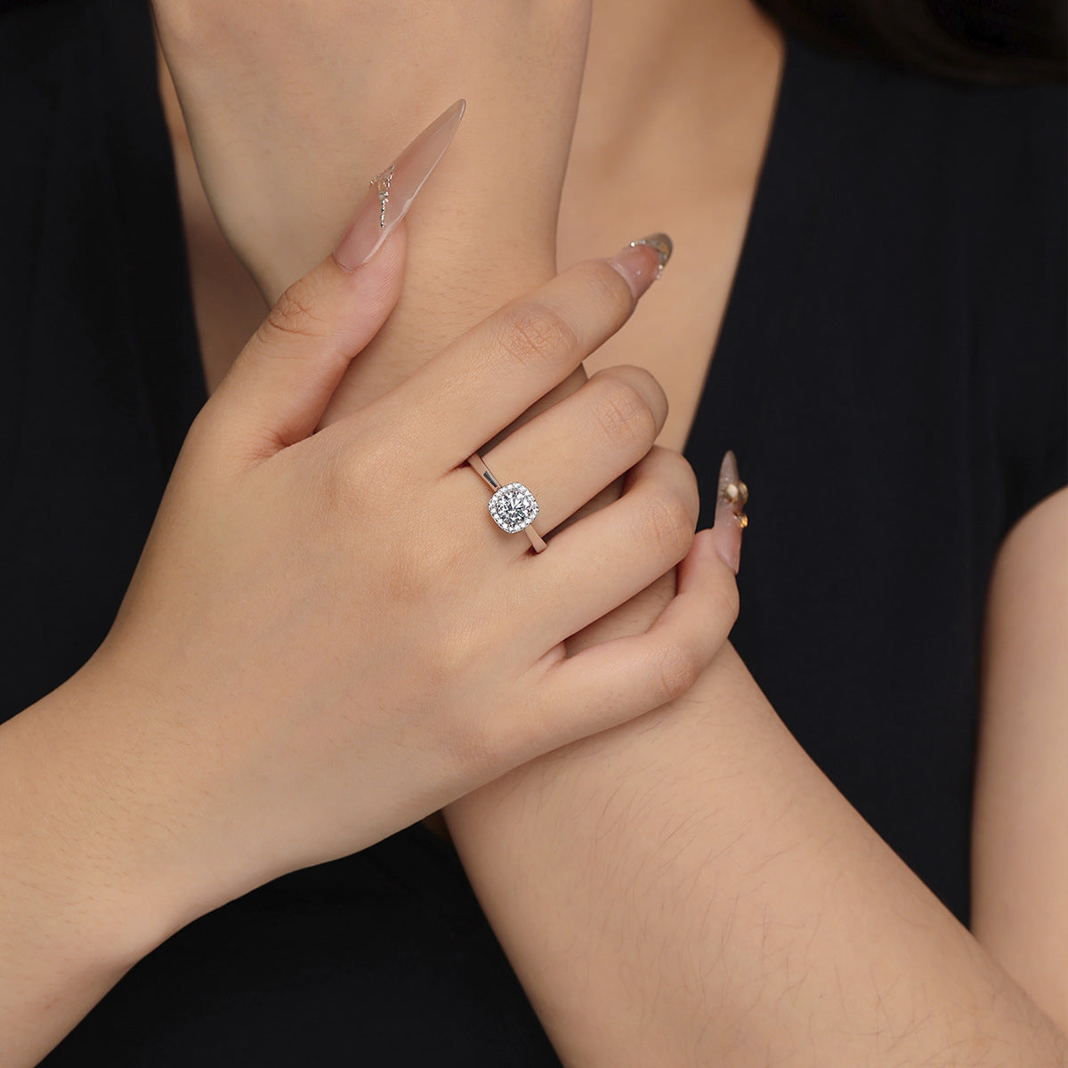 Sugar Cube S925 Sterling Silver Ring