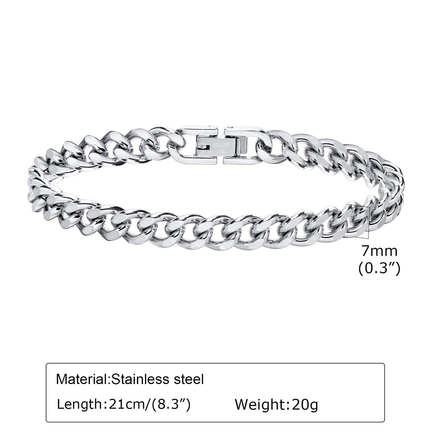 Titanium Steel Jewelry Stainless Steel Cuban Chain for Men
