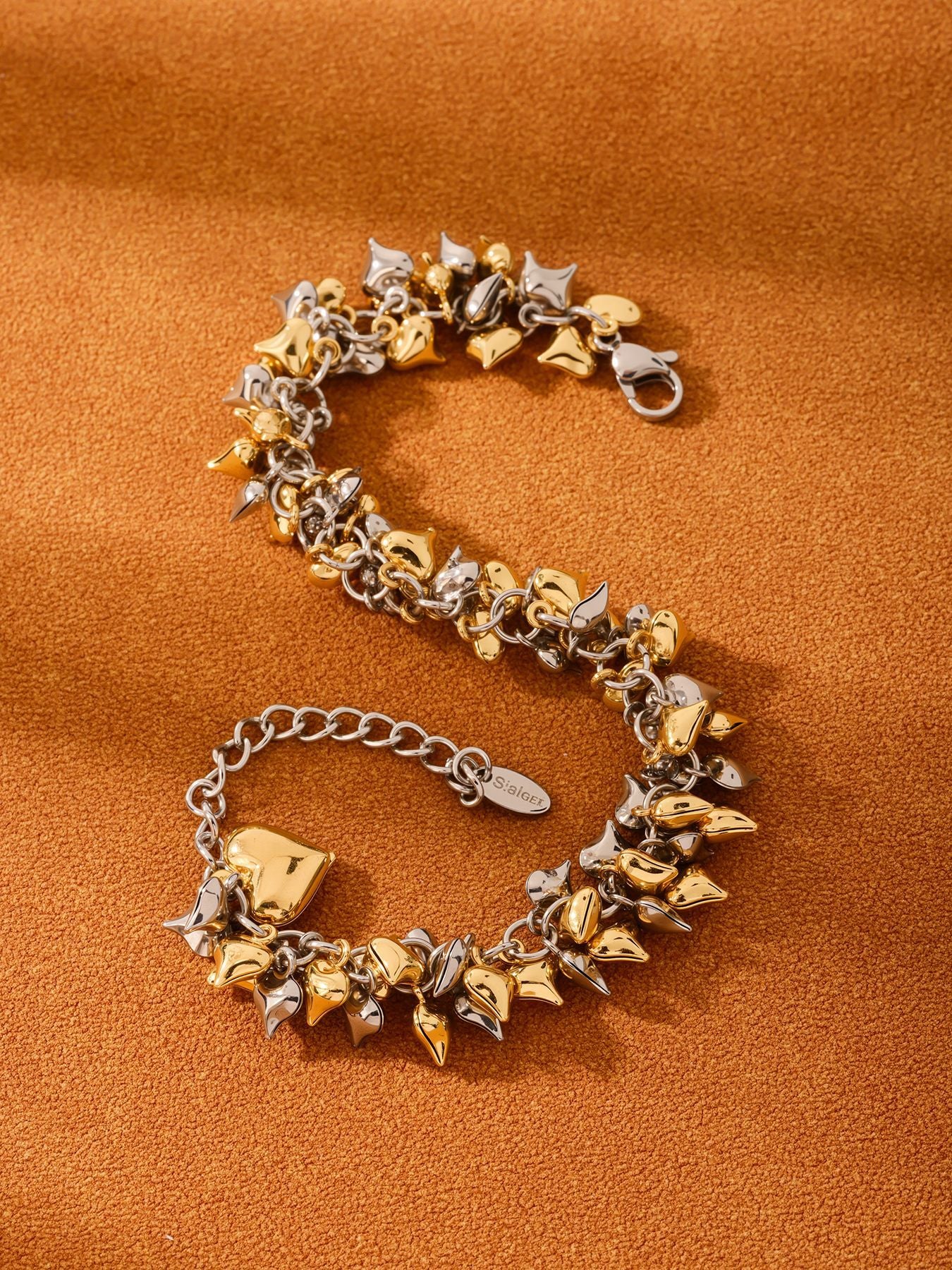 Planderful Pendant Bracelet For Her Love Stainless Steel