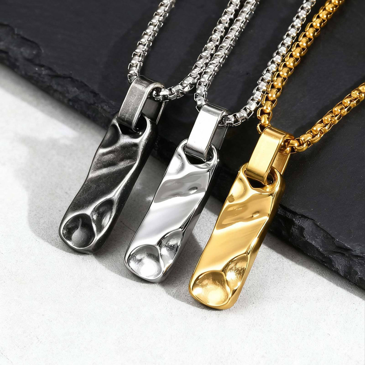 Geometric Stainless Steel Pendant Unisex