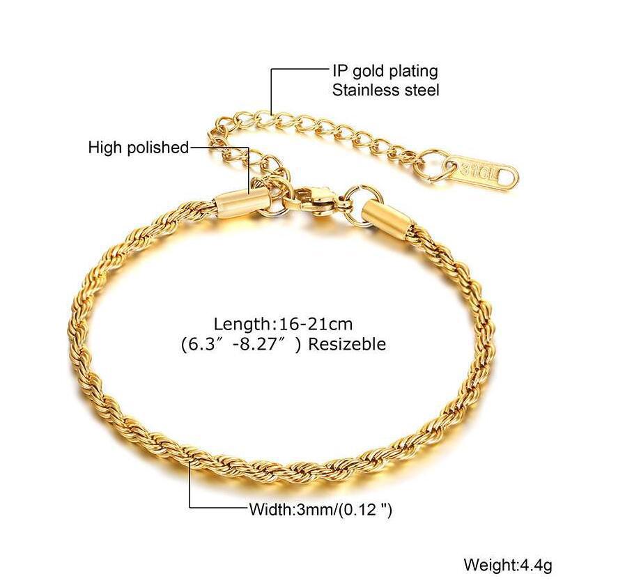 Braided Stainless Steel Bracelet