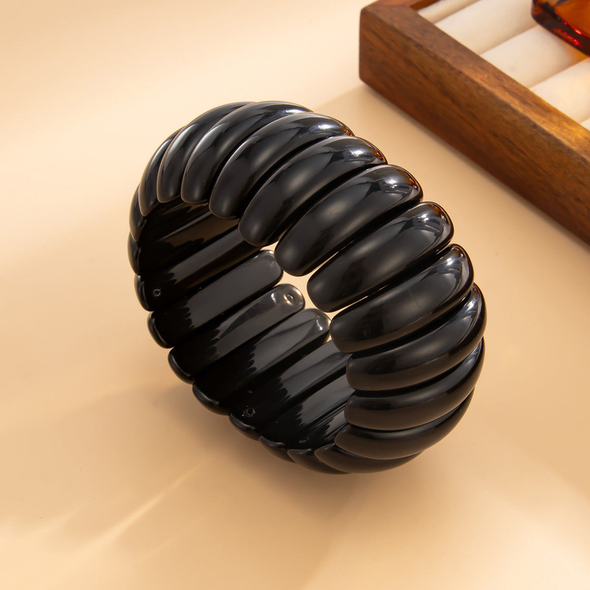 Planderful Vienna Verve Personalized Color Matching Bracelet For Women Elastic Wide Statement Jewelry