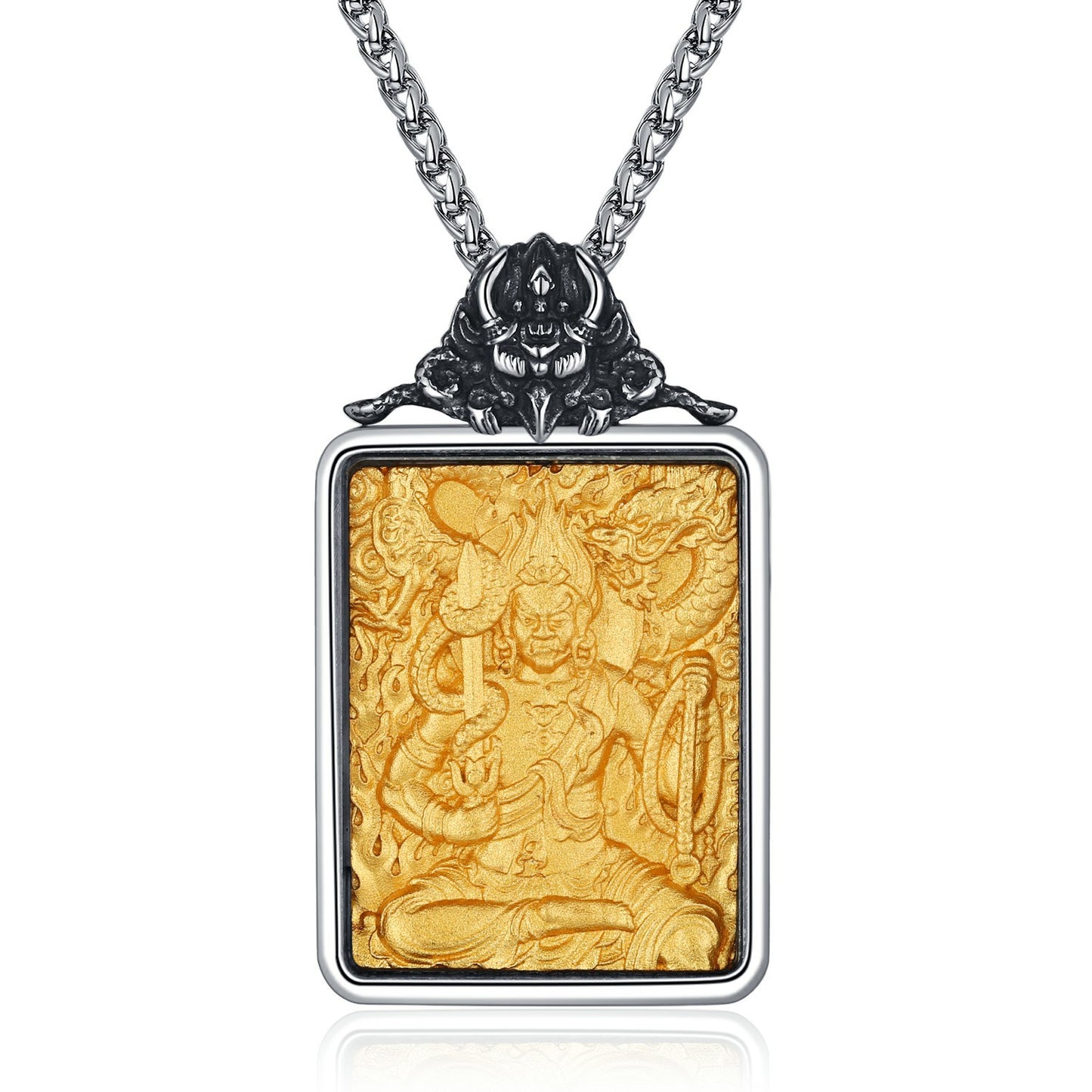 Steel Necklace - Elegant Zodiac Saints Pendant