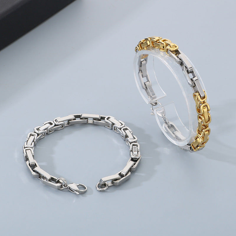 Planderful Everyday Genie Stainless Steel Men Bracelet 6mm