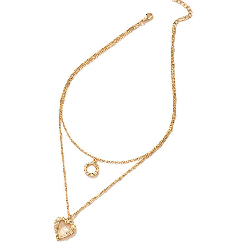 Luxury Celestial Aura Necklace - Fashionable Double-Layer Accessory