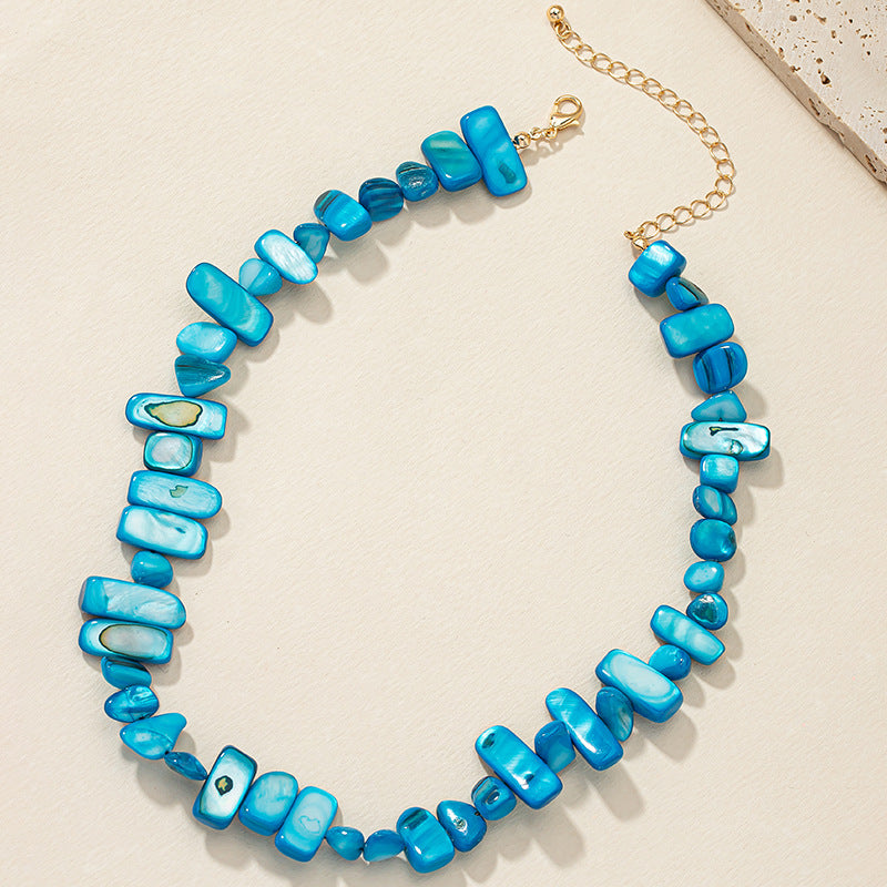 Cold Wind Shell Necklace with European and American Charm