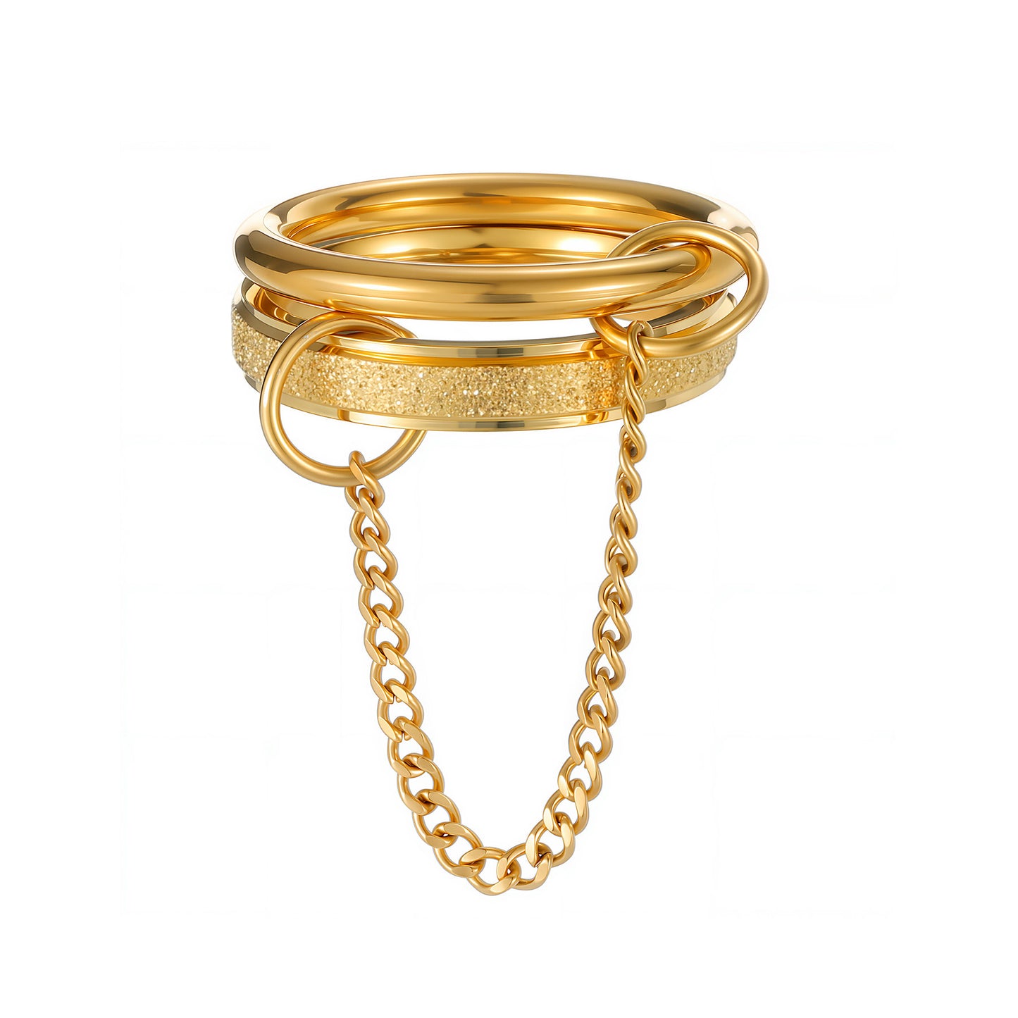 Planderful Everyday Genie Stacked Ring Unisex Stainless