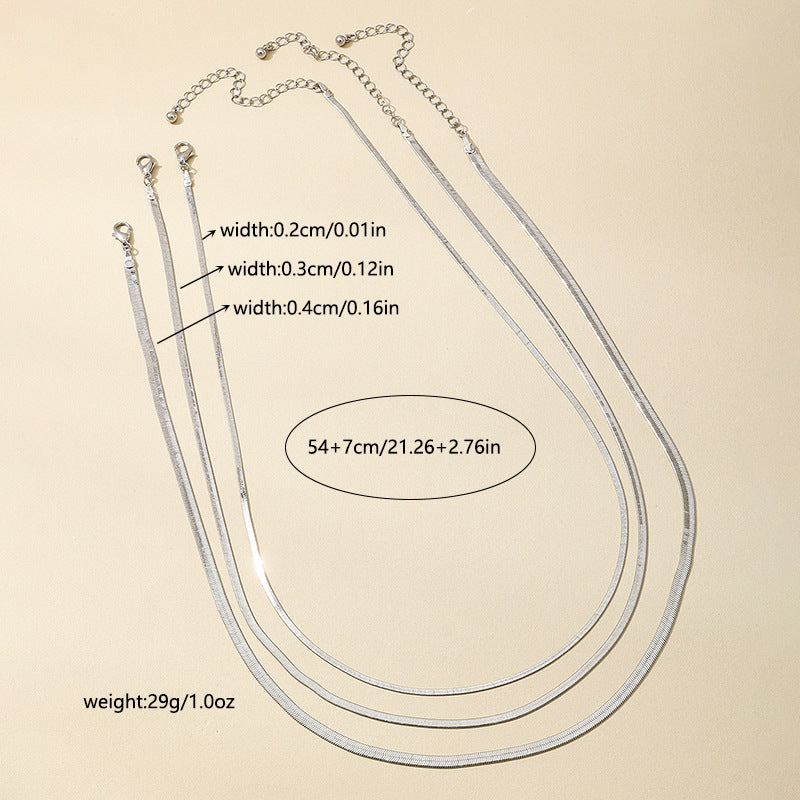 Planderful Vienna Verve Snake Bone Necklace – Versatile Minimalist Design