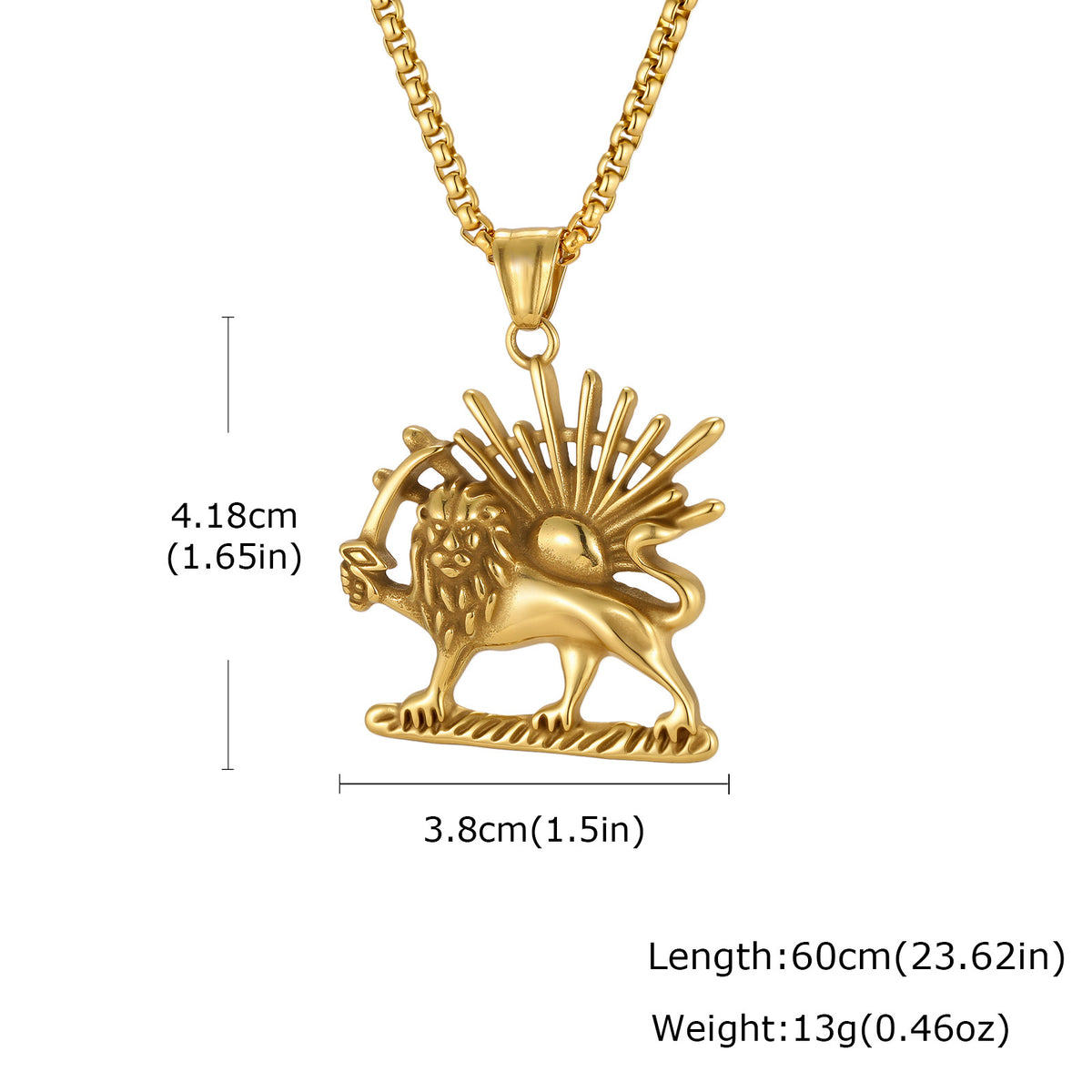 Lion Stainless Steel Pendant