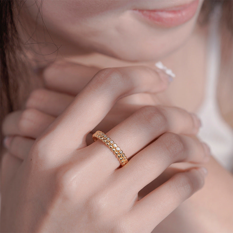 Ring Cold Wind European American Cross-Border S925 Silver Ring