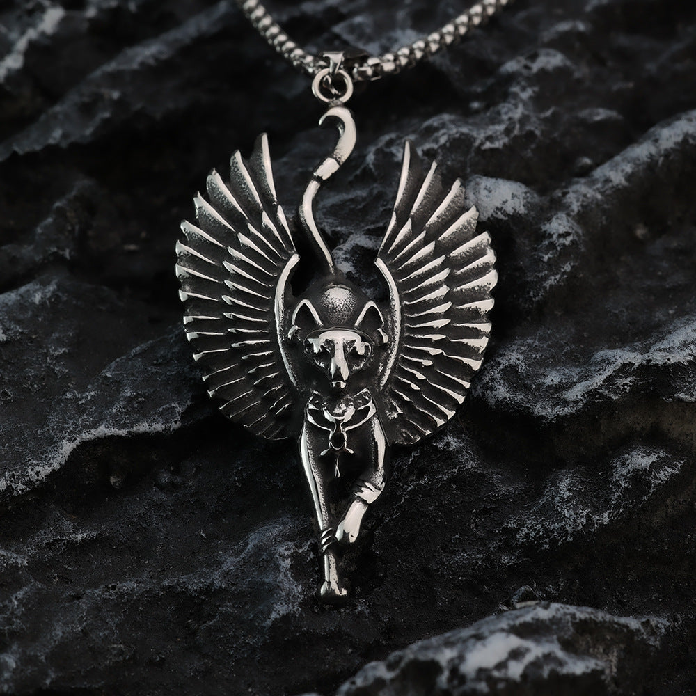 European And American Retro Stainless Steel Men's Pendant Necklace