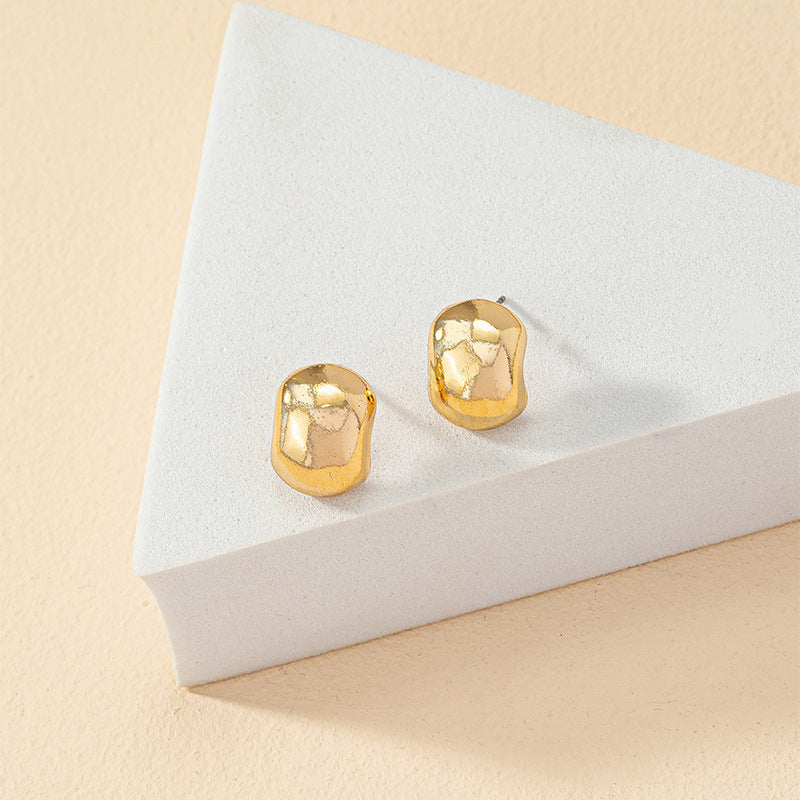 Golden Bean Earrings - Chic Design for Wholesale Venture