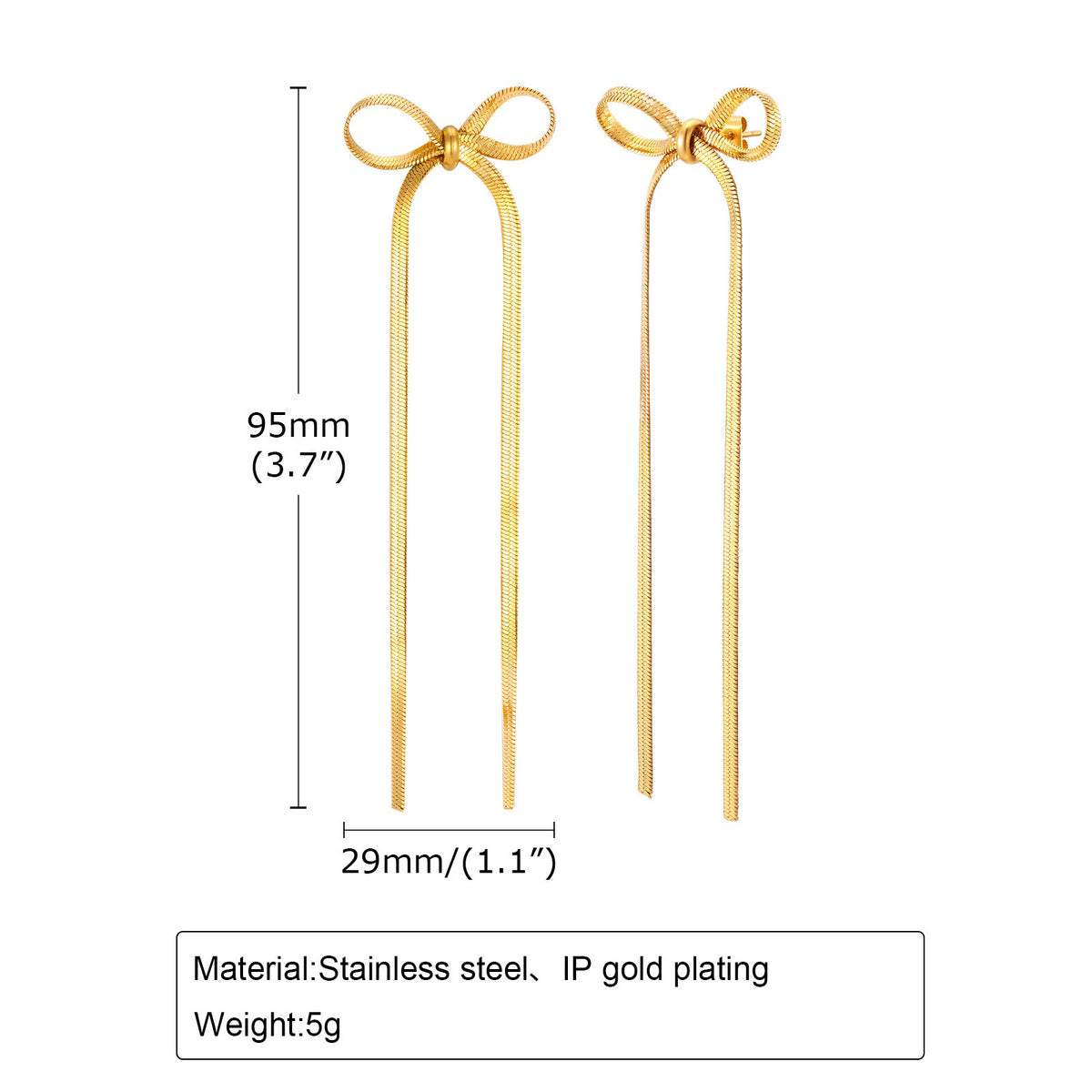 Modern Stainless Steel Earrings — Gold / Silver
