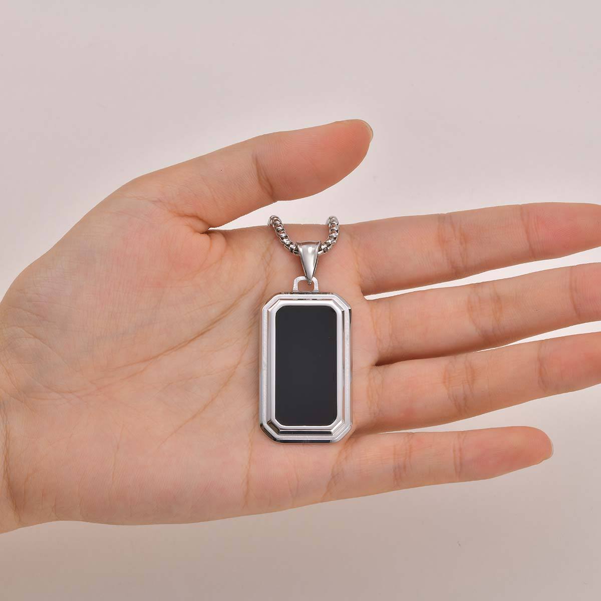 Minimalist Stainless Steel Pendant for Men