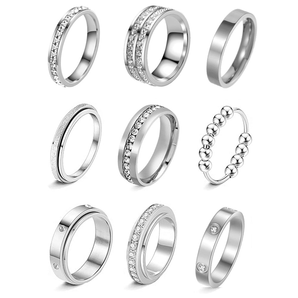 Planderful Everyday Genie Women Ring Matte Steel Style