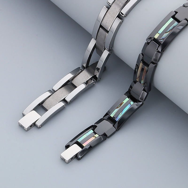 Planderful Personalized Magnetic Stone Bracelet For Men