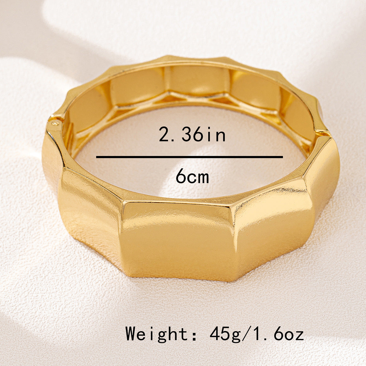 Stylish Metal Geometric Bracelet for Women by Planderful