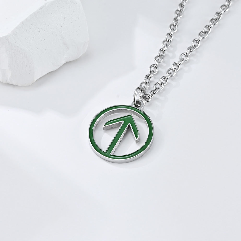 Niche Personalized Pass Code Titanium Steel Necklace Pendant