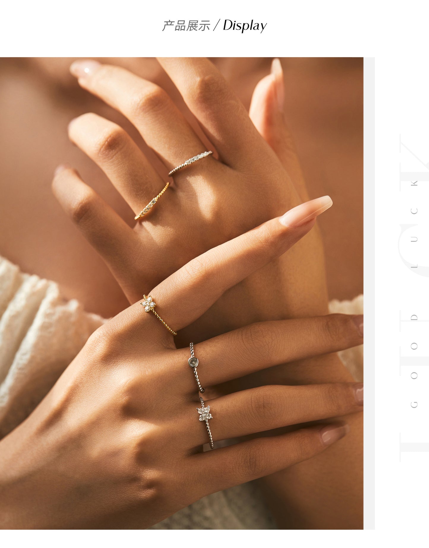 Planderful Moissanite Clover Ring – Stunning Sparkle with Moissanite Clarity