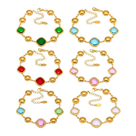 Planderful Czech Glass Bracelet Radiant Luxury For Women