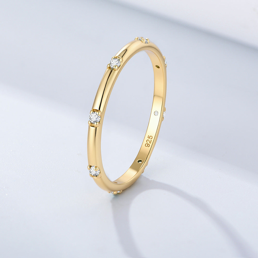 S925 Sterling Silver Zircon Ring Style Zircon Ring
