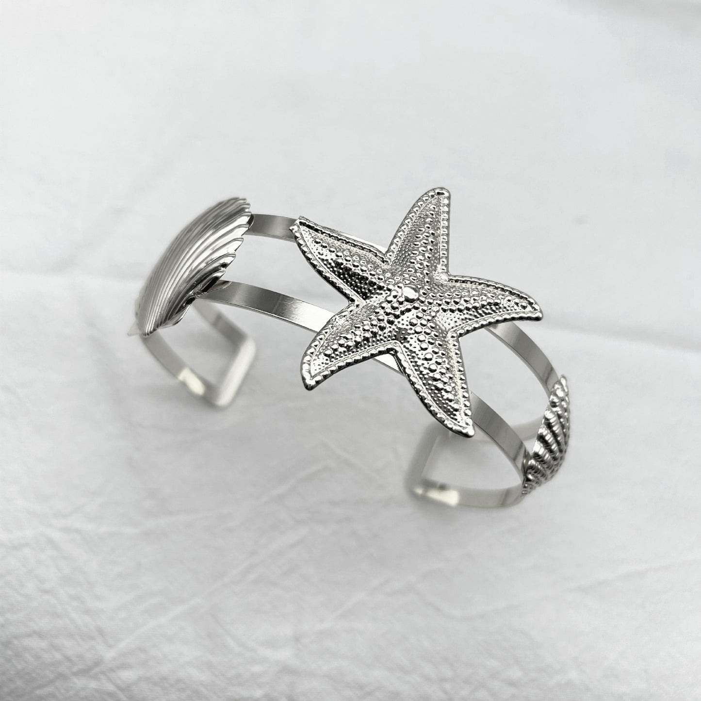 Planderful Savanna Rhythms Bracelet Set – Exaggerated Metal Design with Zircon Encrusted Detail