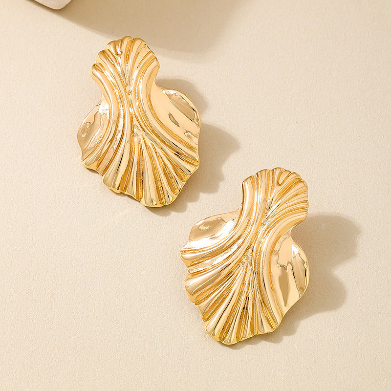 Planderful Vienna Verve Earrings – Unique Metal Geometry Design