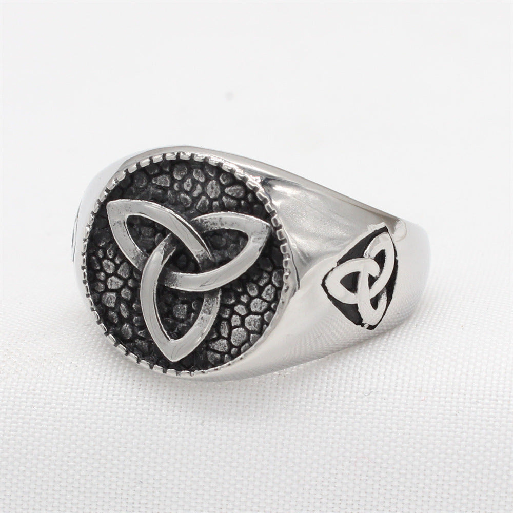 Planderful Viking Titanium Ring For Men And Women Unisex Retro Style Durable Protection Statement