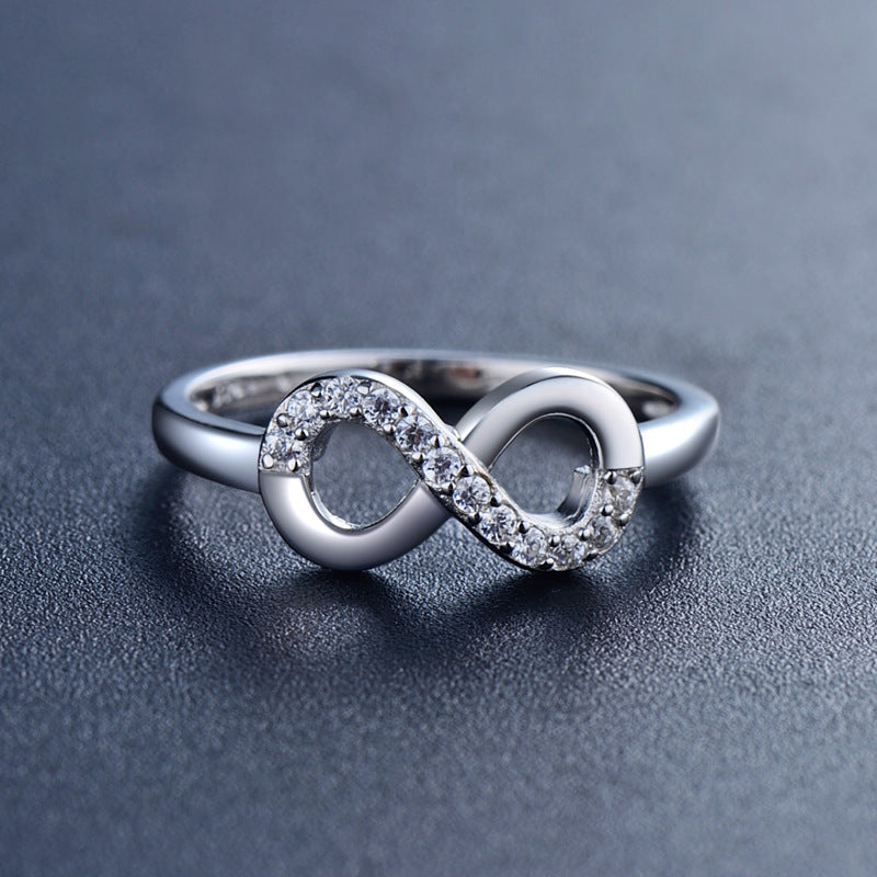 Infinite Love Symbol Sterling Silver Ring