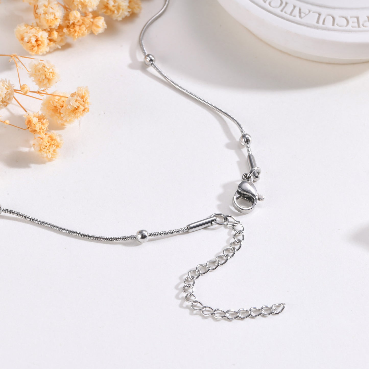 European And American Simple Double-Layer Stainless Steel Necklace