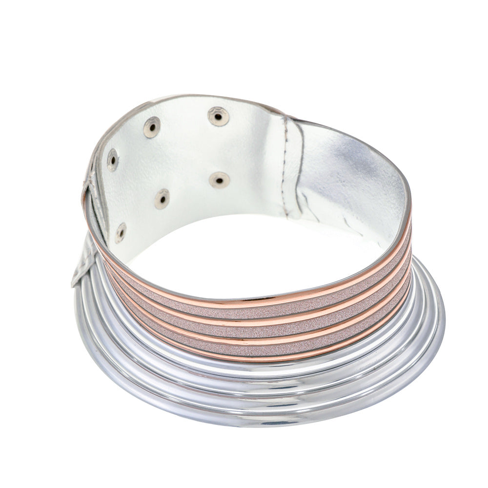 African Savanna Rhythms Women's Exaggerated Collar Necklace